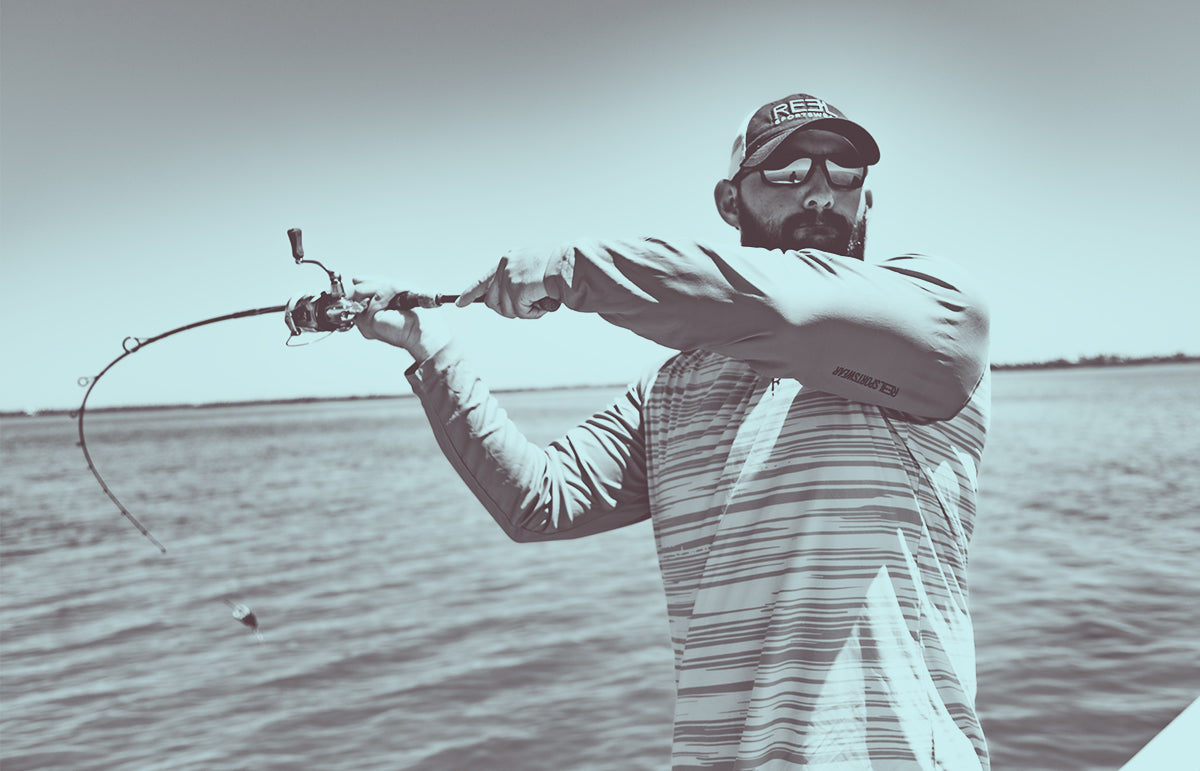 image of a fishing guide casting a lure, are fishing apparel products worth the cost?