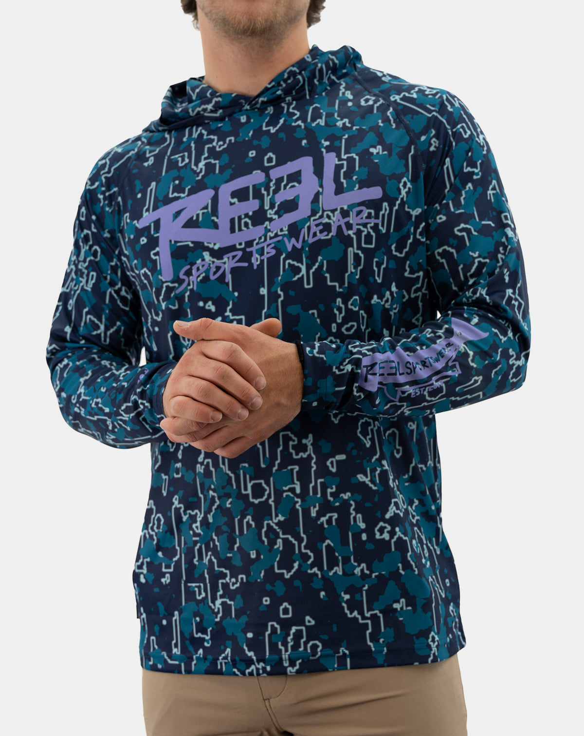 Maverick men's fishing Hoody long sleeve shirt, Reel Sportswear