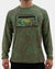 Spindrift Men's Pro+ Technical performance Fishing Long Sleeve with front terminal Zipper pocket