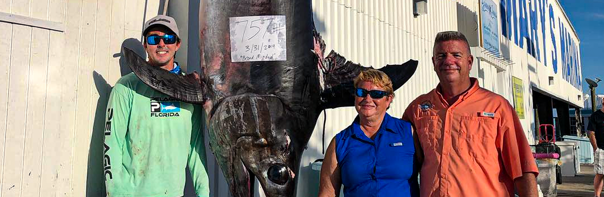 758-pound swordfish, biggest in Florida history