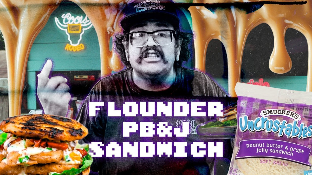 Blackened Flounder PB&J Sandwich and Carrot Steak Fries, Brock Star Challenge