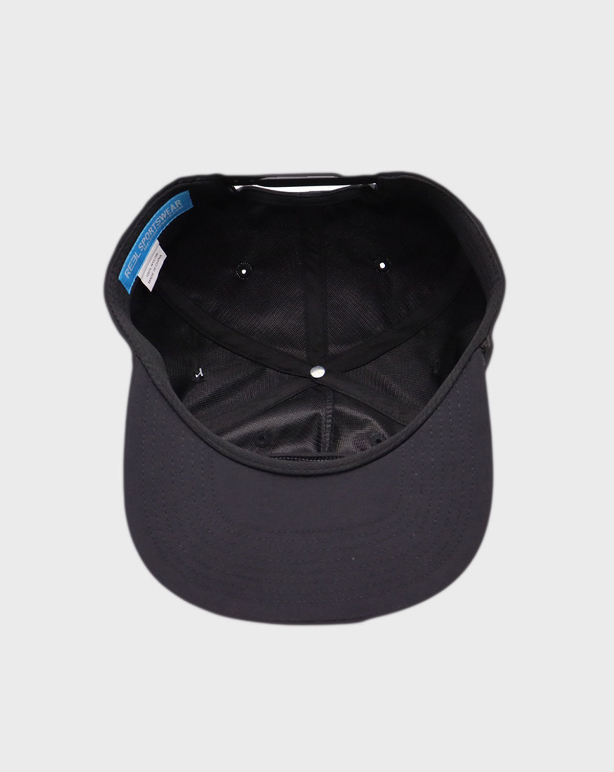 Reel Sportswear's Spooner, black, rope cap, fishing headwear, fishing lure cap