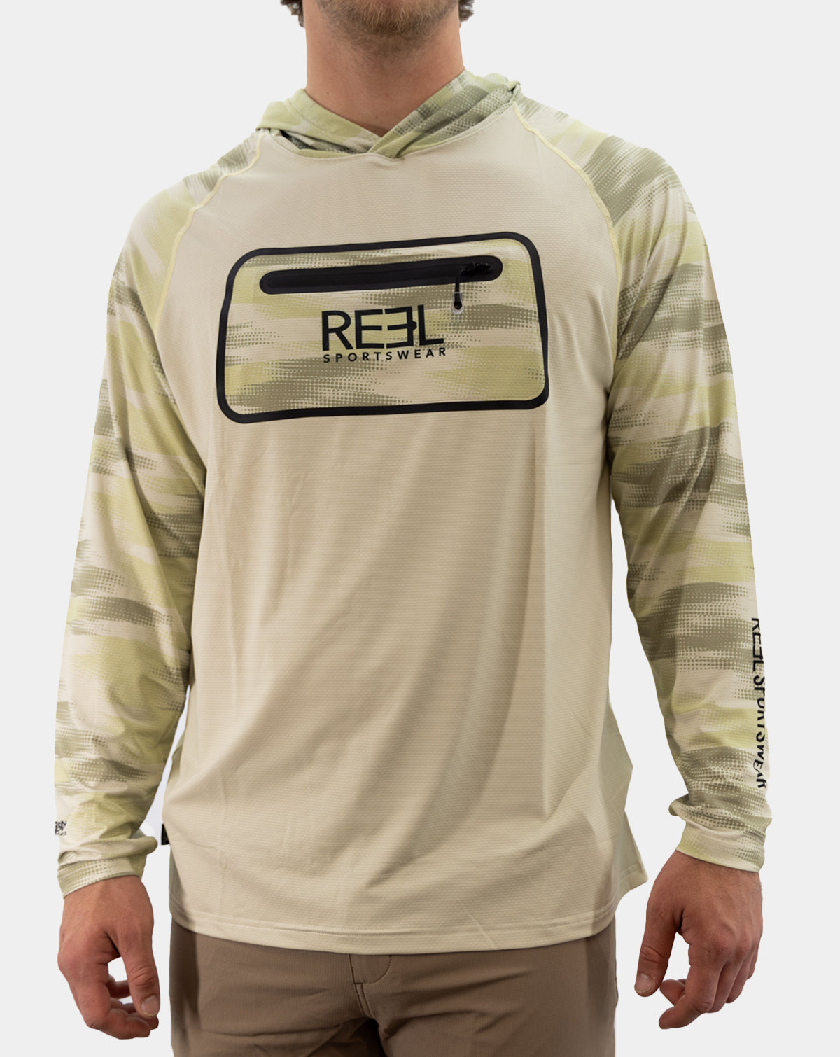 Bahia Men's Pro+ Technical performance Fishing Long Sleeve Hoody with front terminal Zipper pocket