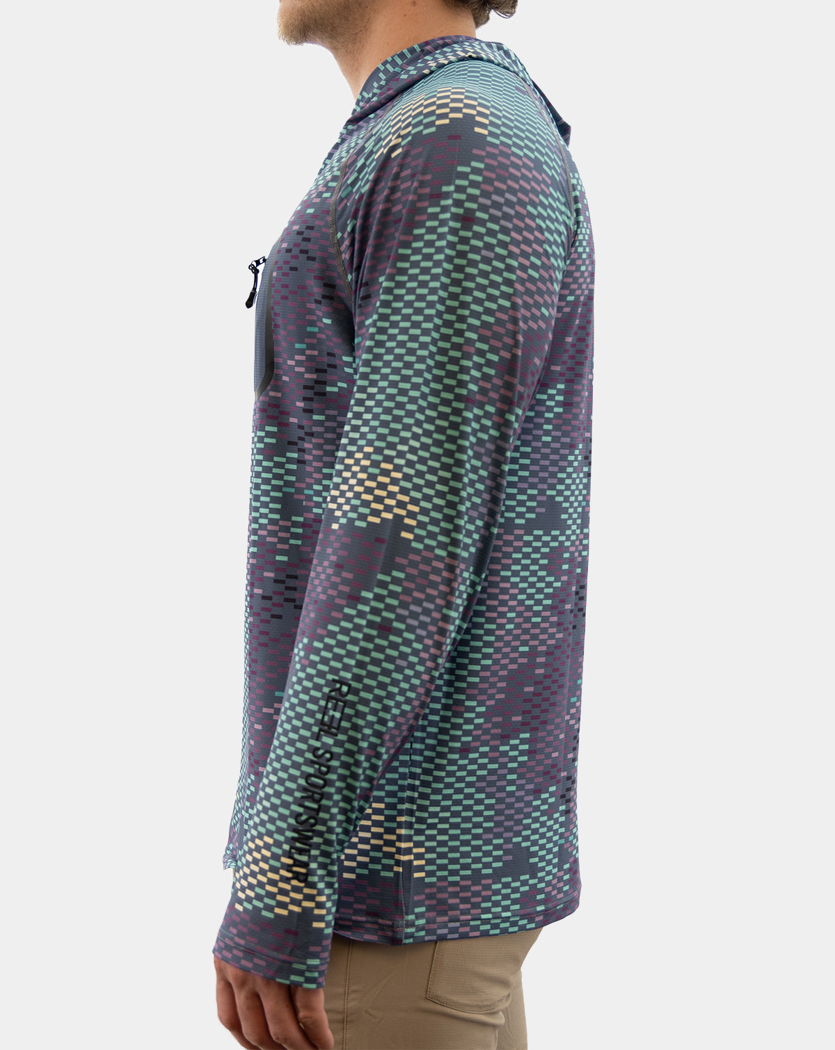 Cosmo Men's Pro+ Technical performance Fishing Long Sleeve Hoody with front terminal Zipper pocket