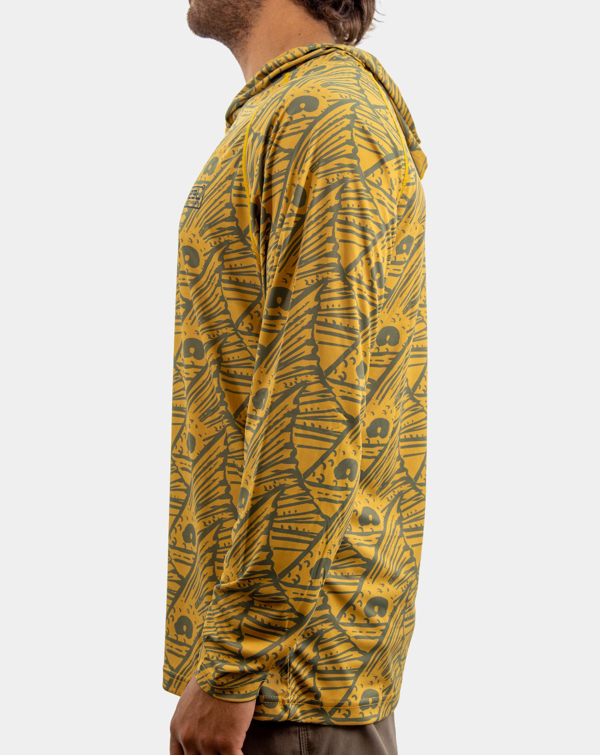 men's breathable fishing shirt with hood