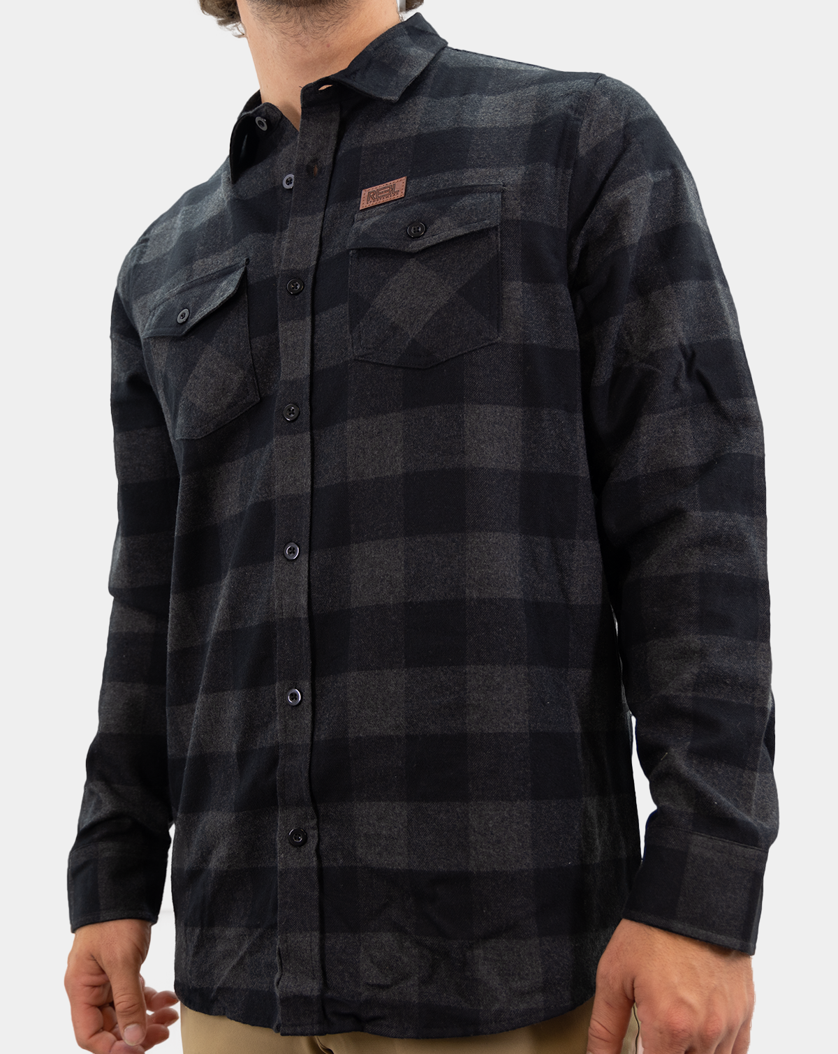 Men&#39;s Fisherman&#39;s Flannel longsleeve Top Reel Sportswear