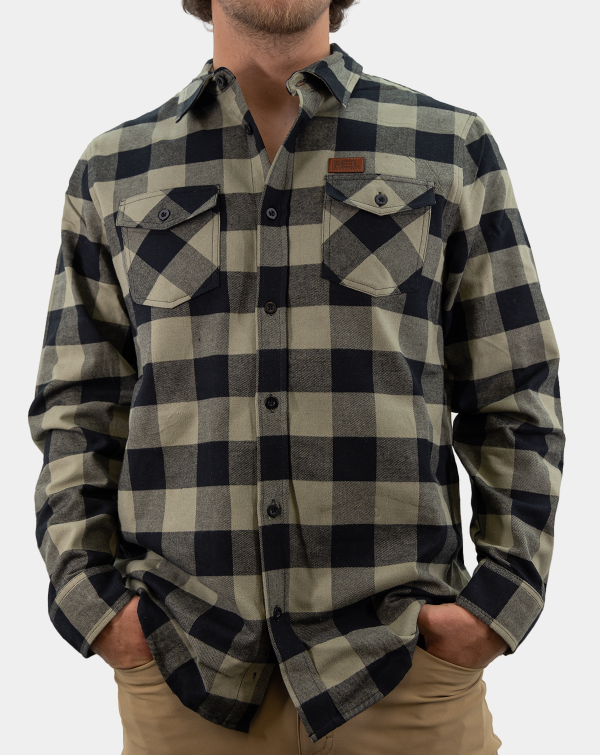 Men&#39;s Fisherman&#39;s Flannel longsleeve Top Reel Sportswear