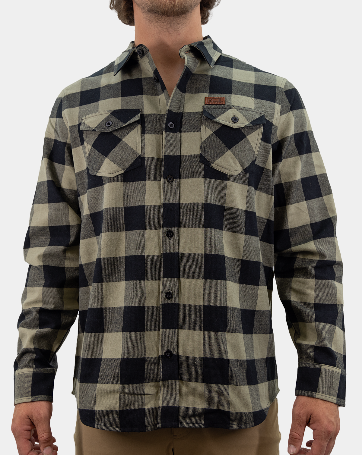 Men&#39;s Fisherman&#39;s Flannel longsleeve Top Reel Sportswear