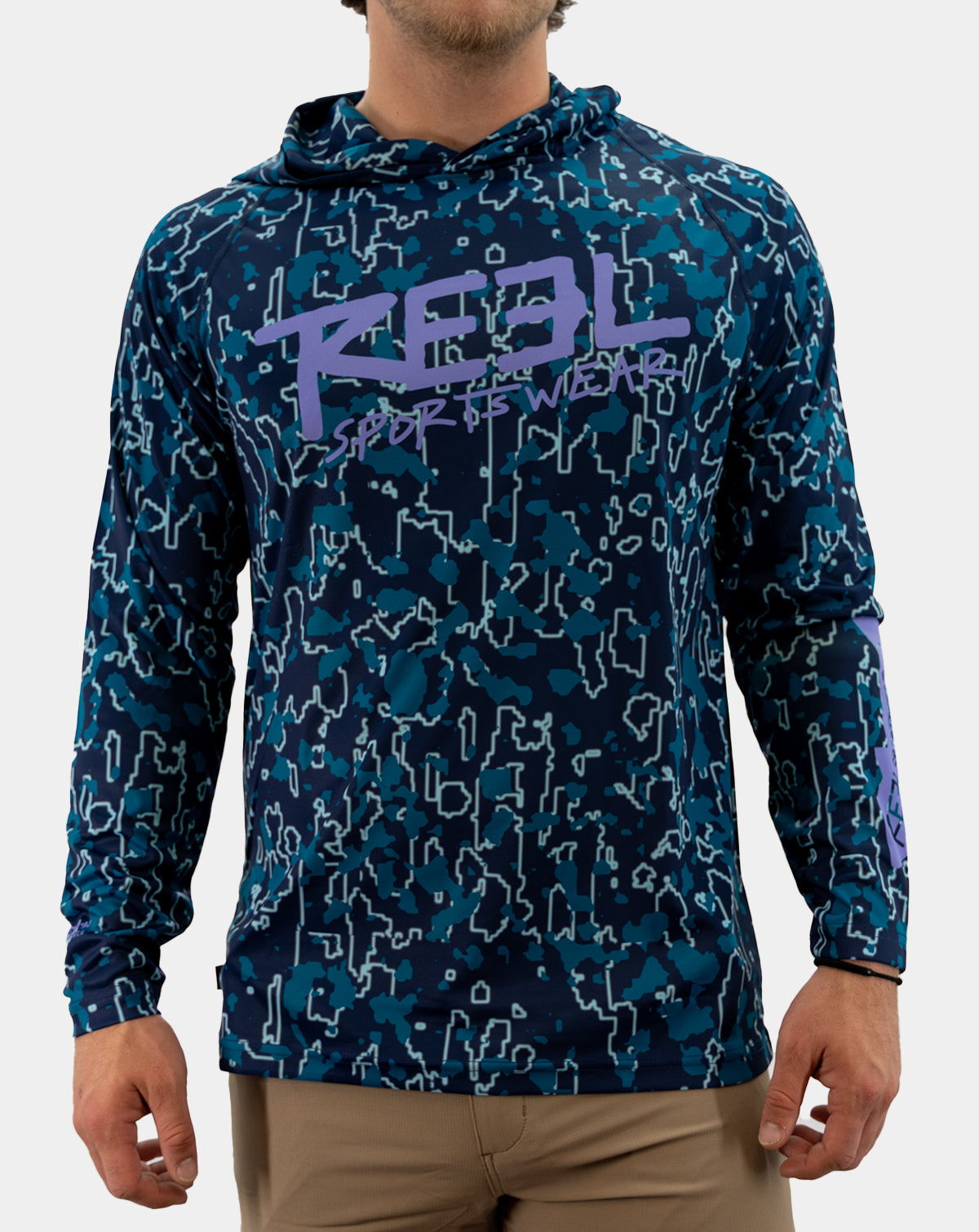 Reef & Reel Fishing Apparel Summer Outdoor Long Sleeve T-shirt With Hood  Sun Protection Breathable Angling Clothing Homme Peche