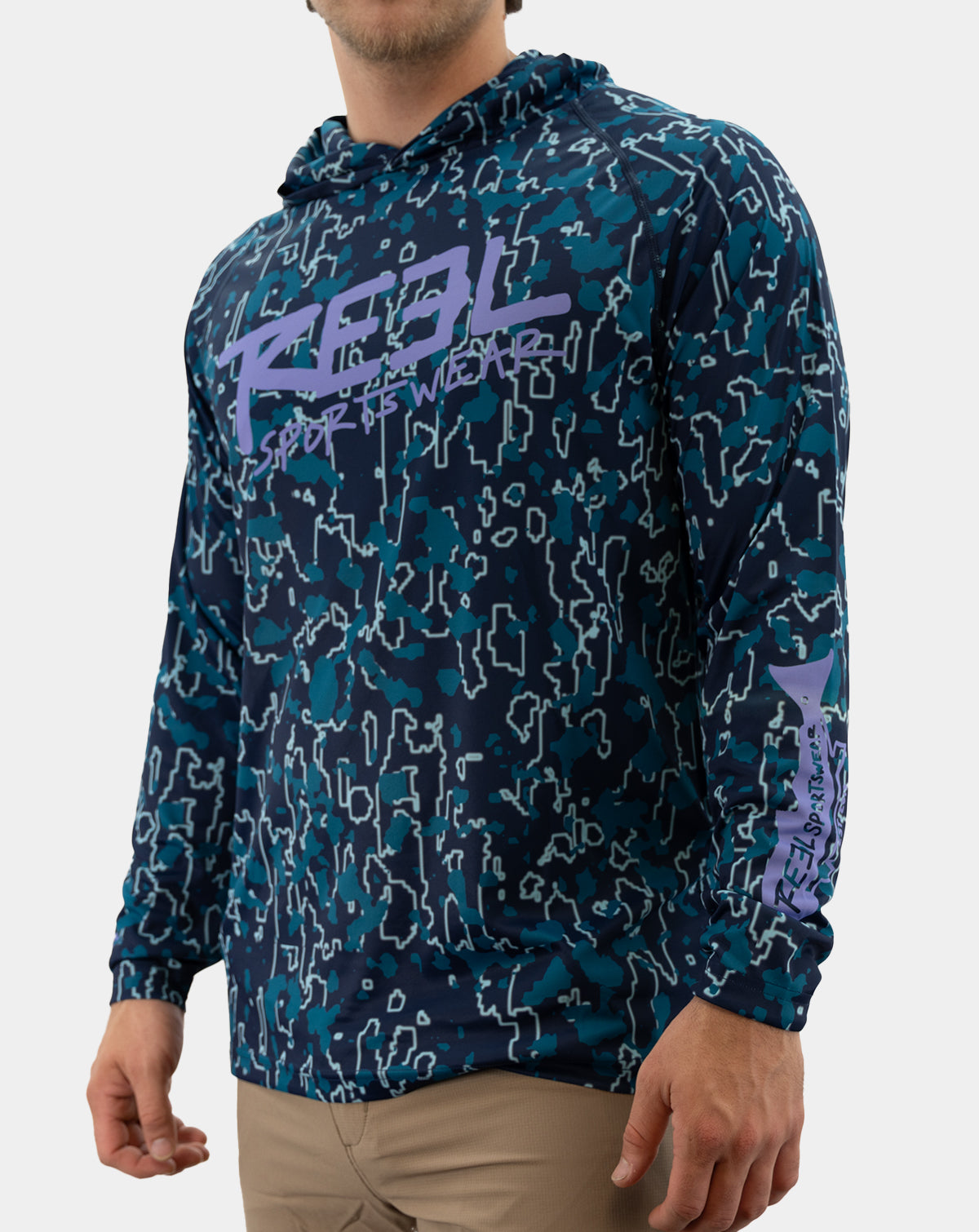 Maverick men's fishing Hoody long sleeve shirt, Reel Sportswear