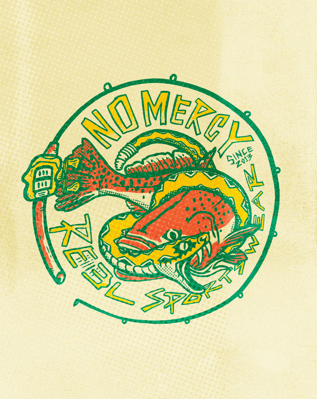No Mercy Tee -  Reel Sportswear Men's Fishing Graphic Tee Shirts