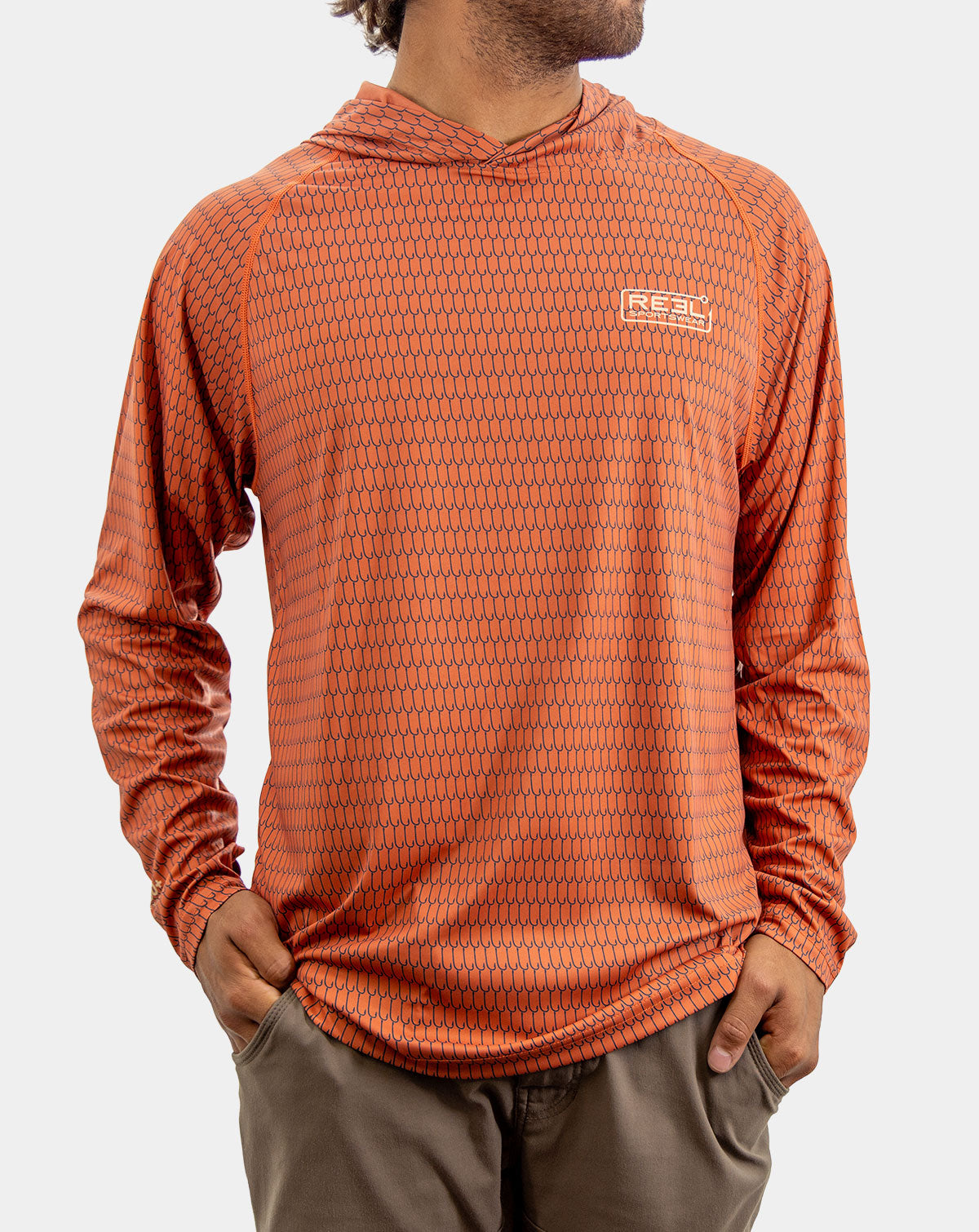 men's breathable performance fishing hoodie for hot weather