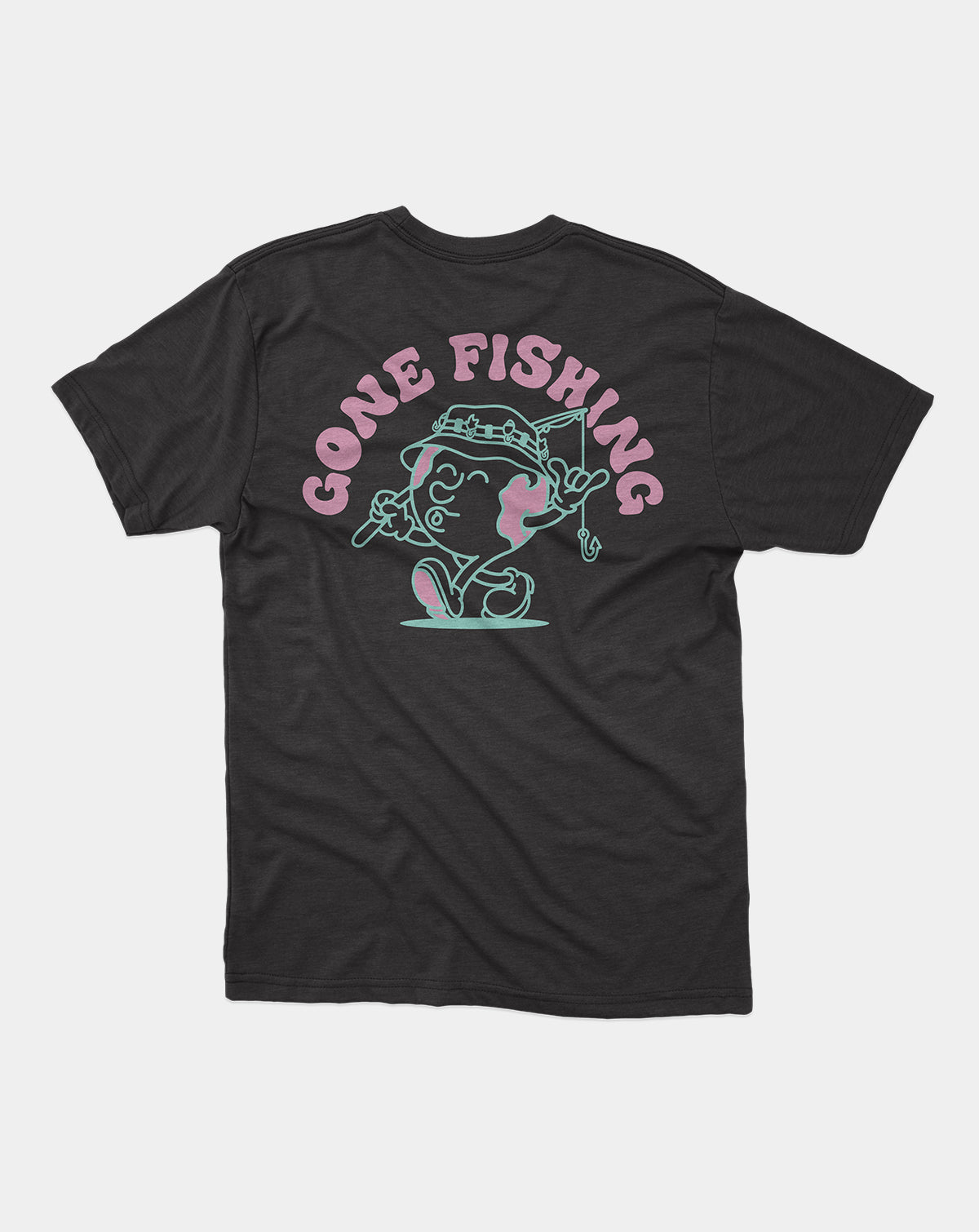 Women's Fishing Tee, Oversized Tee, Outdoor Adventure Clothing, Gone Fishing Shirt.