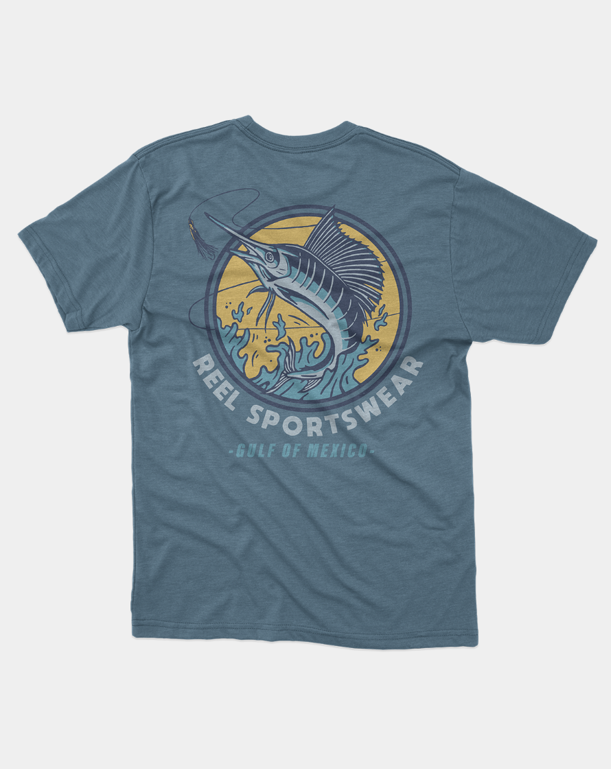 Men's Sun Protective Fishing Shirt Cutthroat Trout Arctic Blue T-Shirt -  Cognito Brands, Inc.