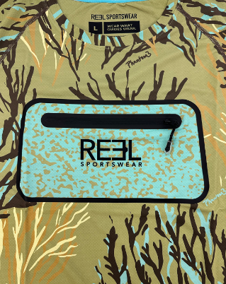 Wingshot Pro+ Performance Shirt - Dove Hunting Apparel - Fowl Camo Style - Wetland Camo Design - Peak Performance Gear - Short Sleeve Hunting Shirt - Welded Coretech™ Pocket - Super Stretch Fabric - Outdoor Hunting Attire - Reel Sportswear