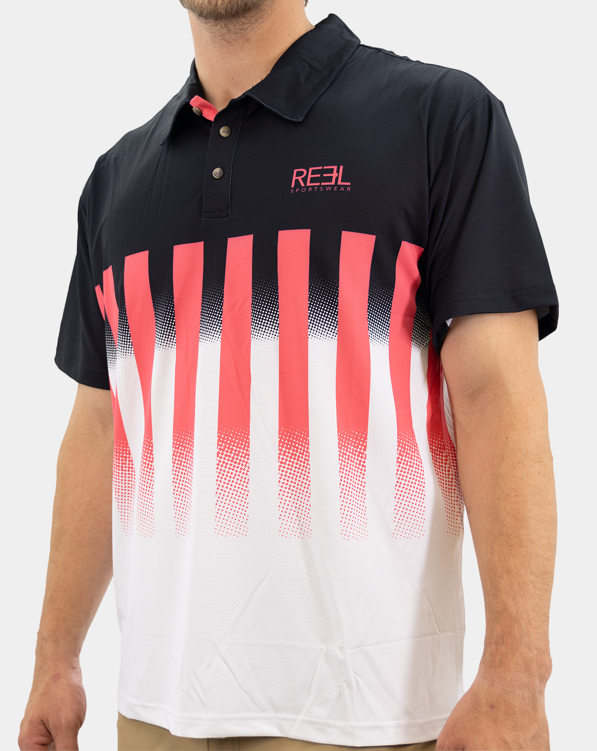 Reel Sportswear mens y2k fishing polo