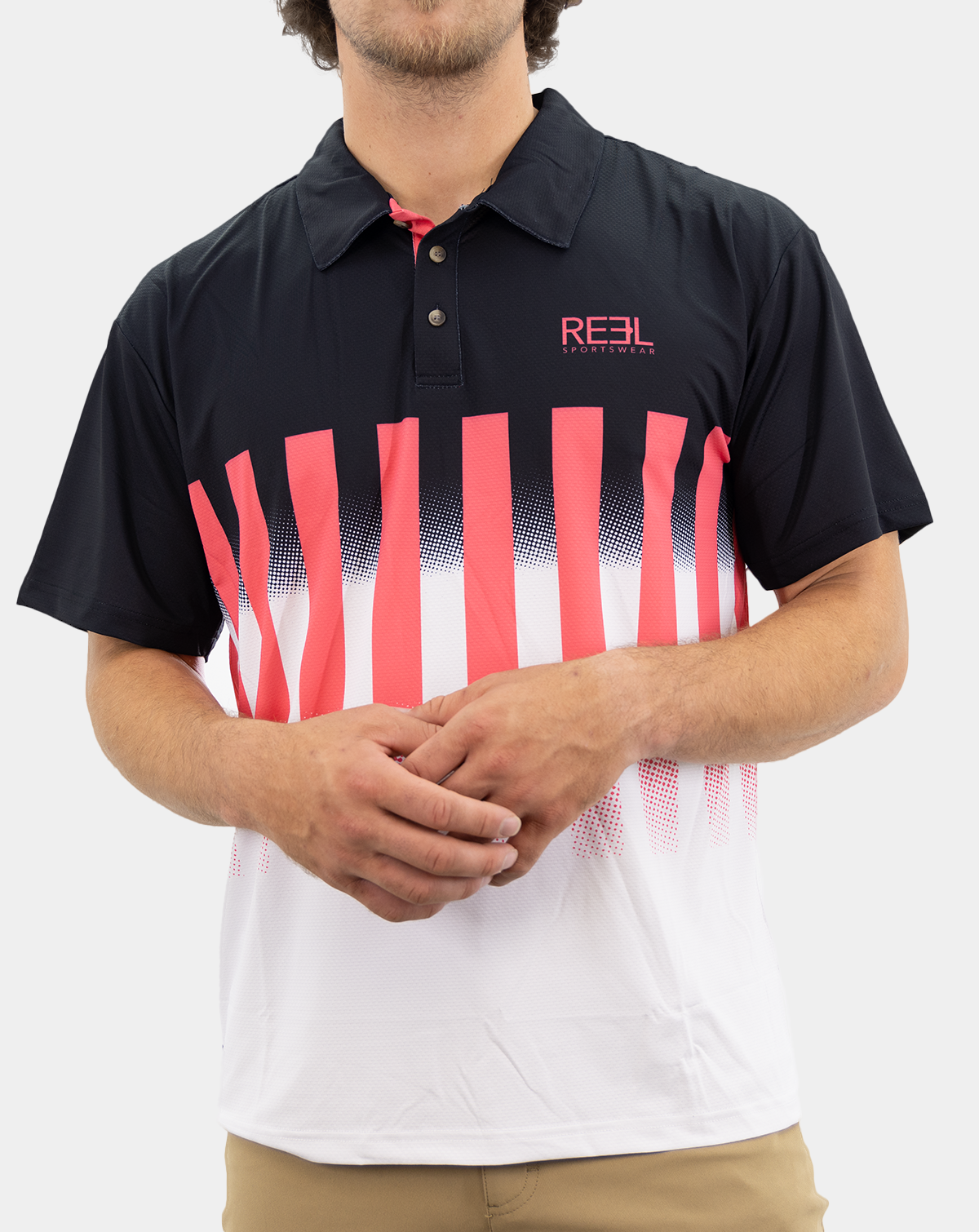 Reel Sportswear mens y2k fishing polo