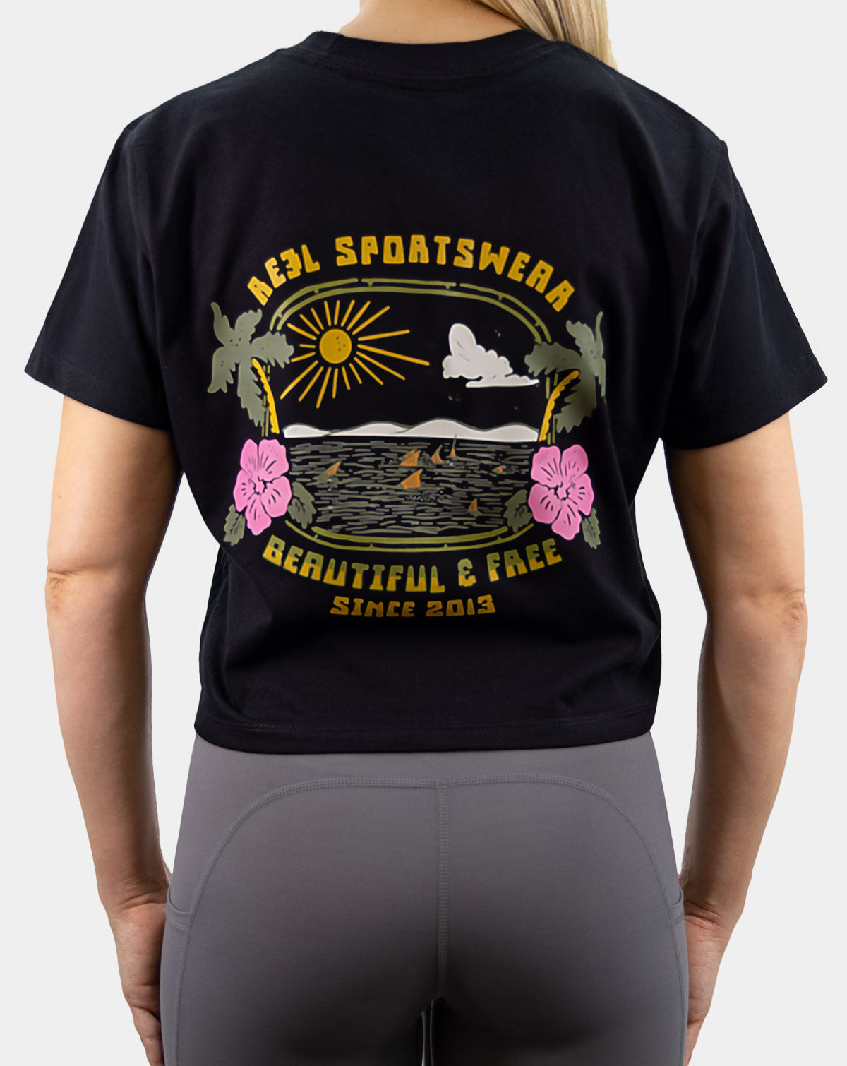 Beautiful &amp; Free Women&#39;s Boxy Fishing Tee, Reel Sportswear