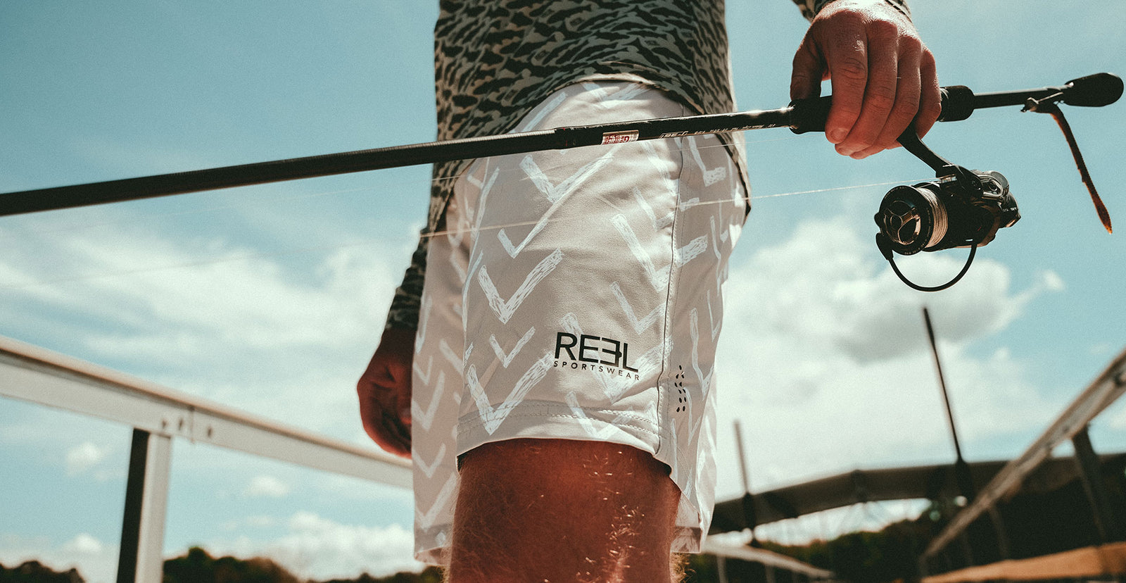 Bay Romper men's fishing boardshorts, surfing boardshorts, swim trunks, swimming bottoms- Reel sportswear