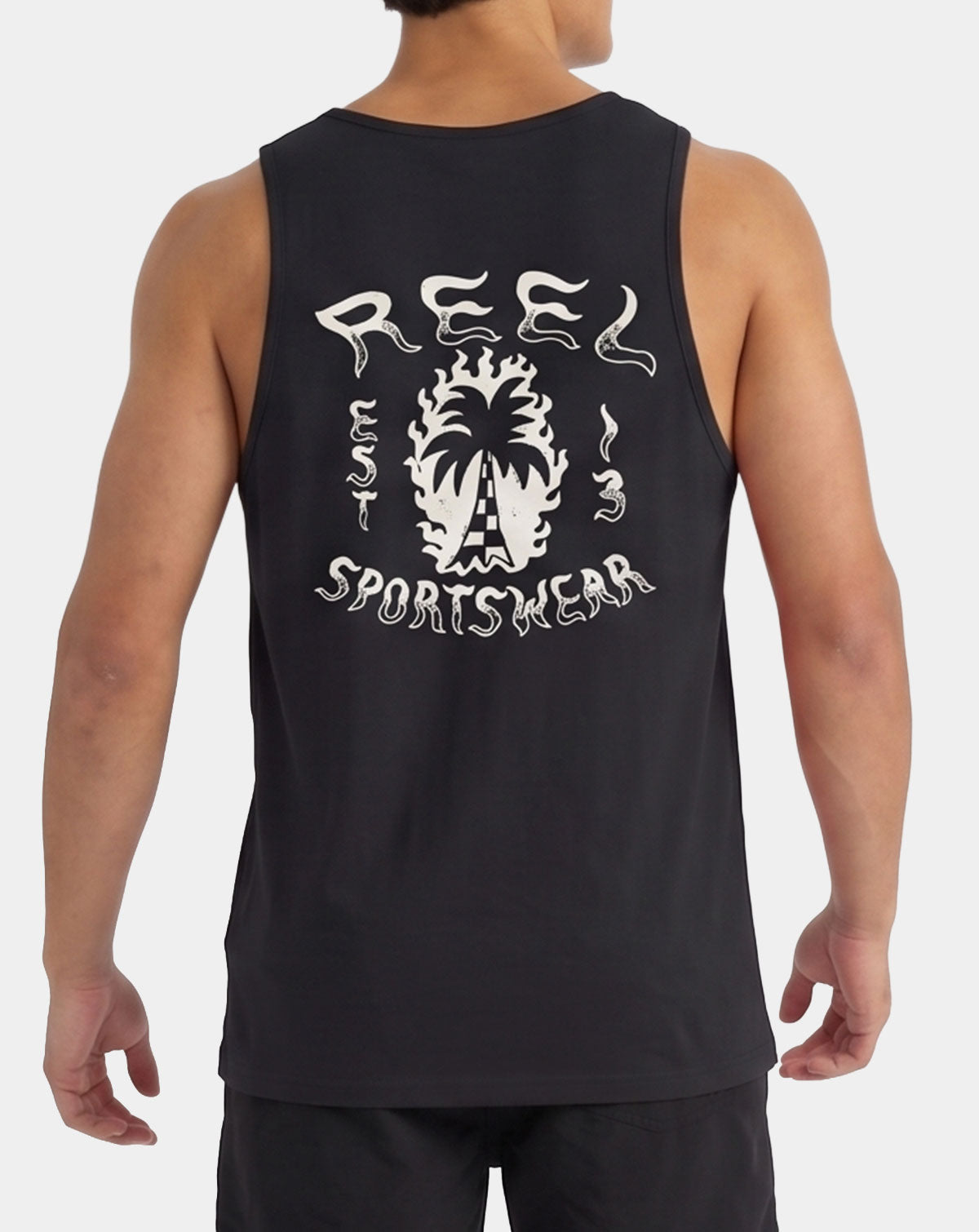 Burnout Men's Fishing Graphic Tank - Reel Sportswear