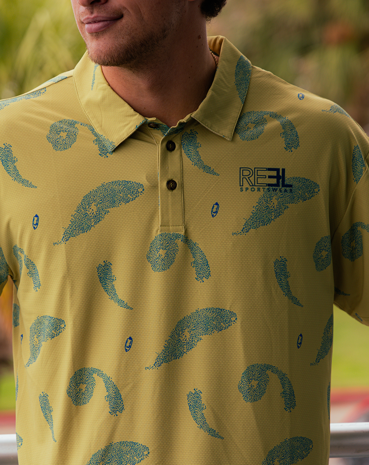 Castaway Performance Fishing Polo - Reel Sportswear - tan