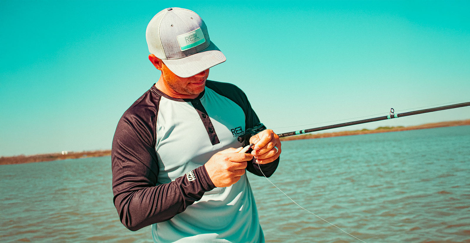 Men's Conroe Henley - Fishing Tops, Fishing shirt henley UPF 50 plus