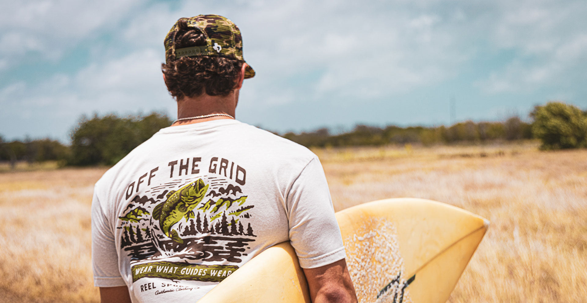 dude Men's trucker hat - fishing camo trucker hat