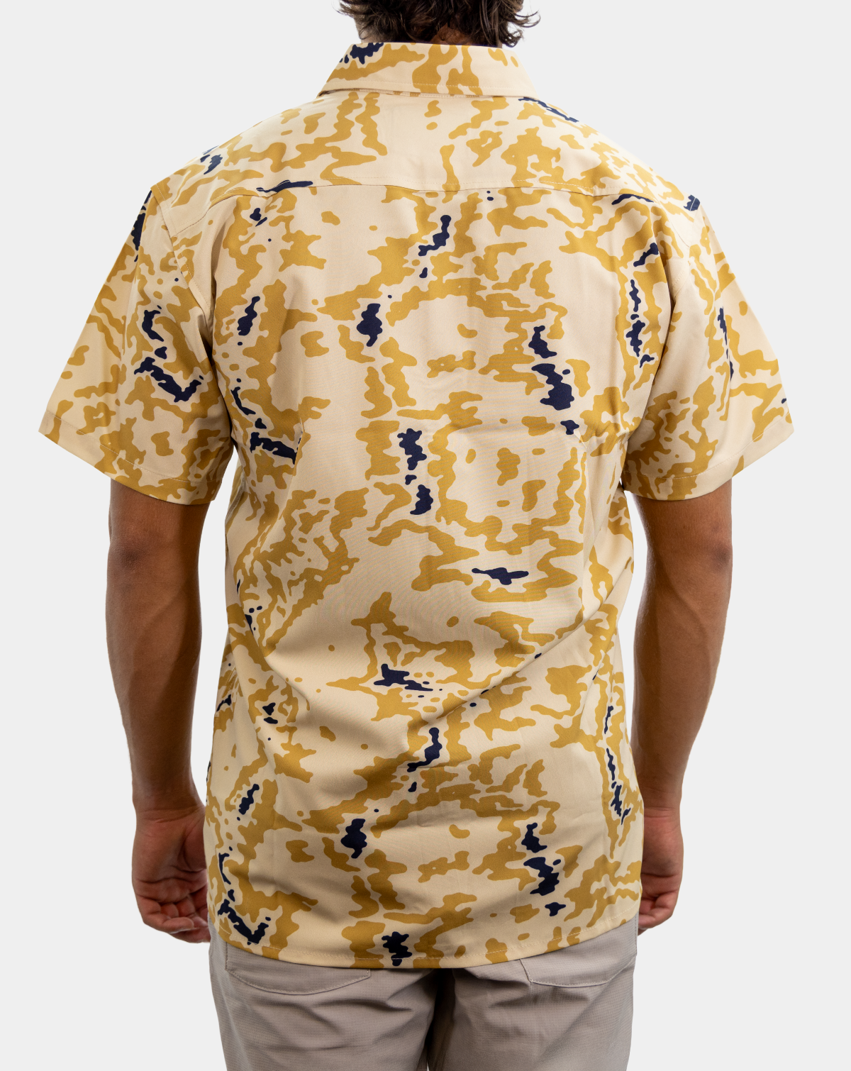 Reel Sportswear Flatlander SS Beck men's performance shirt in camo pattern