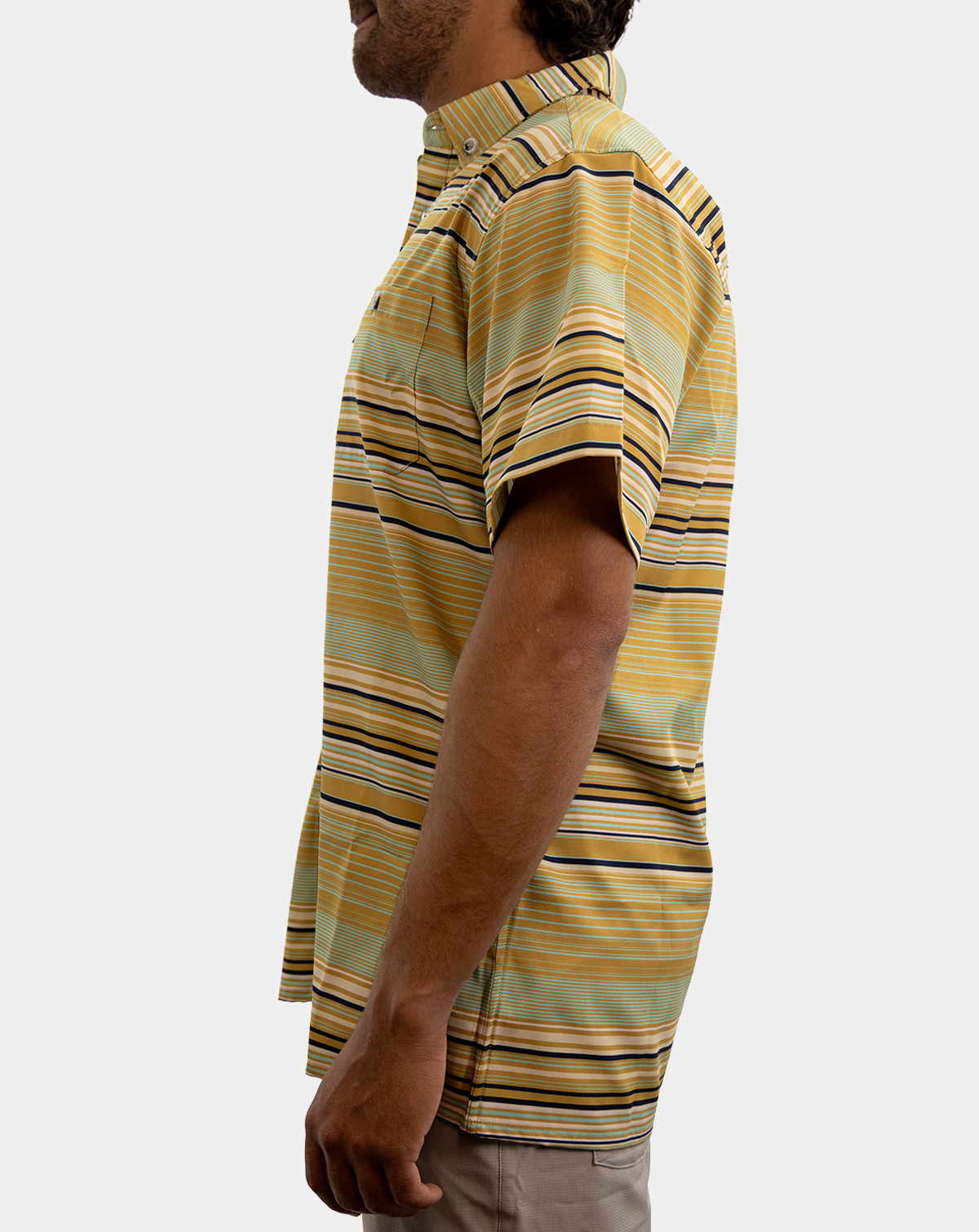 Reel Sportswear Flatlander Seek and Destroy short sleeve button-down, mens casual fishing short sleeve button-down shirts.