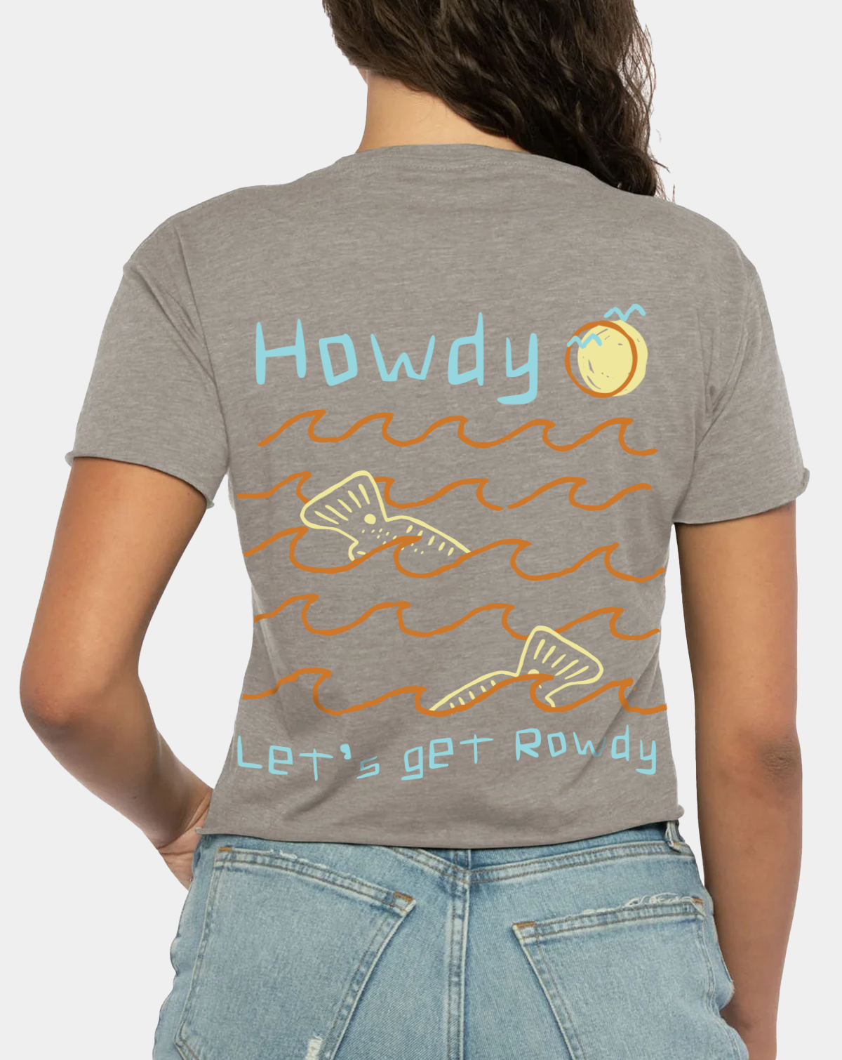 Rowdy Women's Cropped Tee - Reel Sportswear