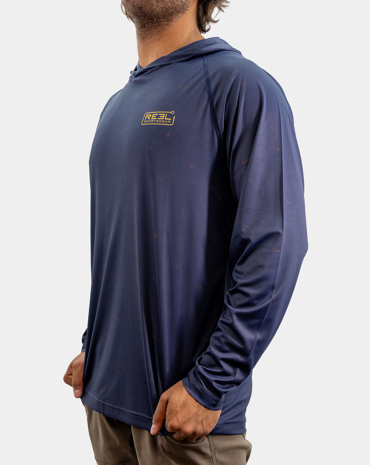 Reel Sportswear KNOX men's UPF 50 fishing hoodie for sun protection