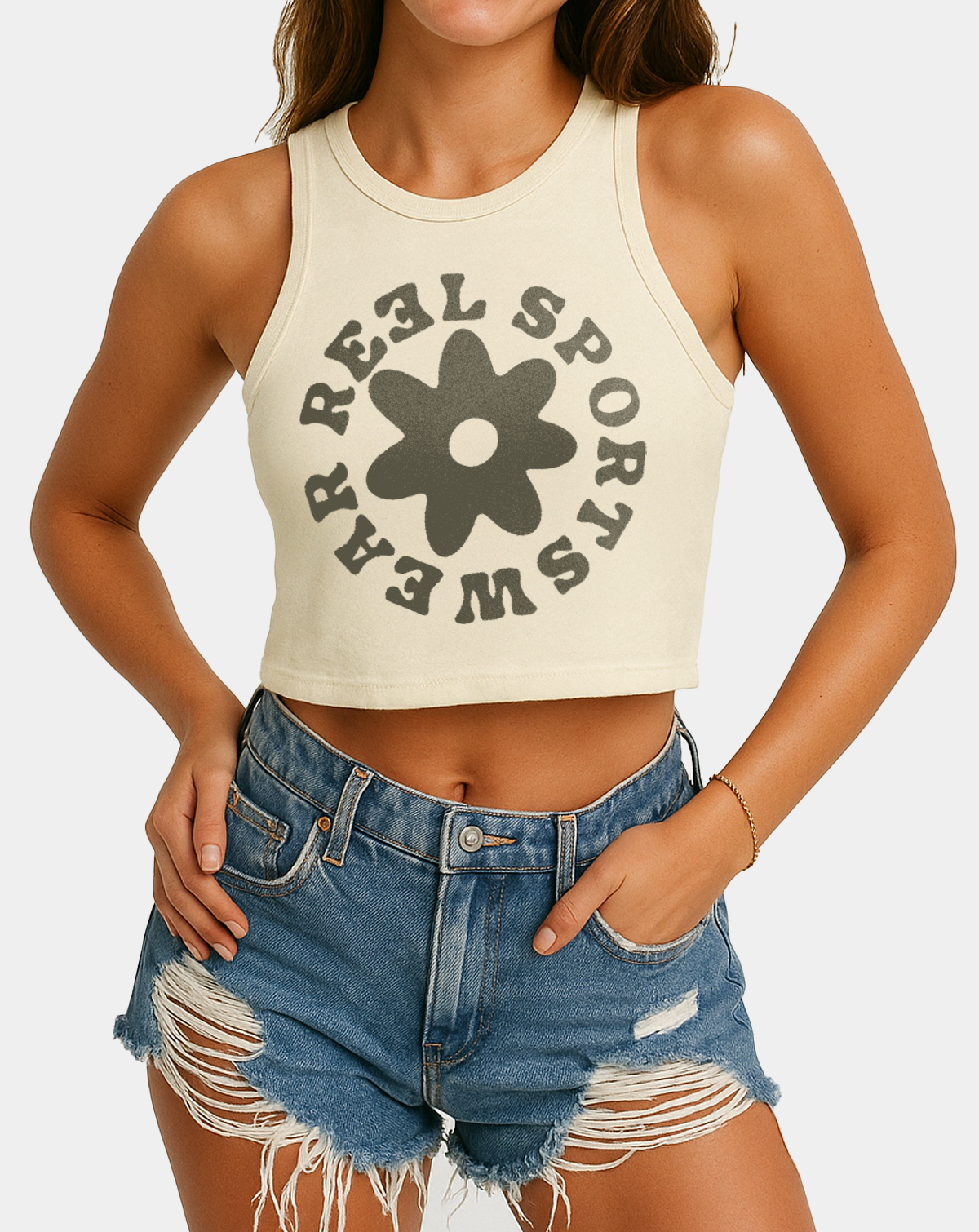 Local Honey Women's Cropped fishing Tank - Reel Sportswear