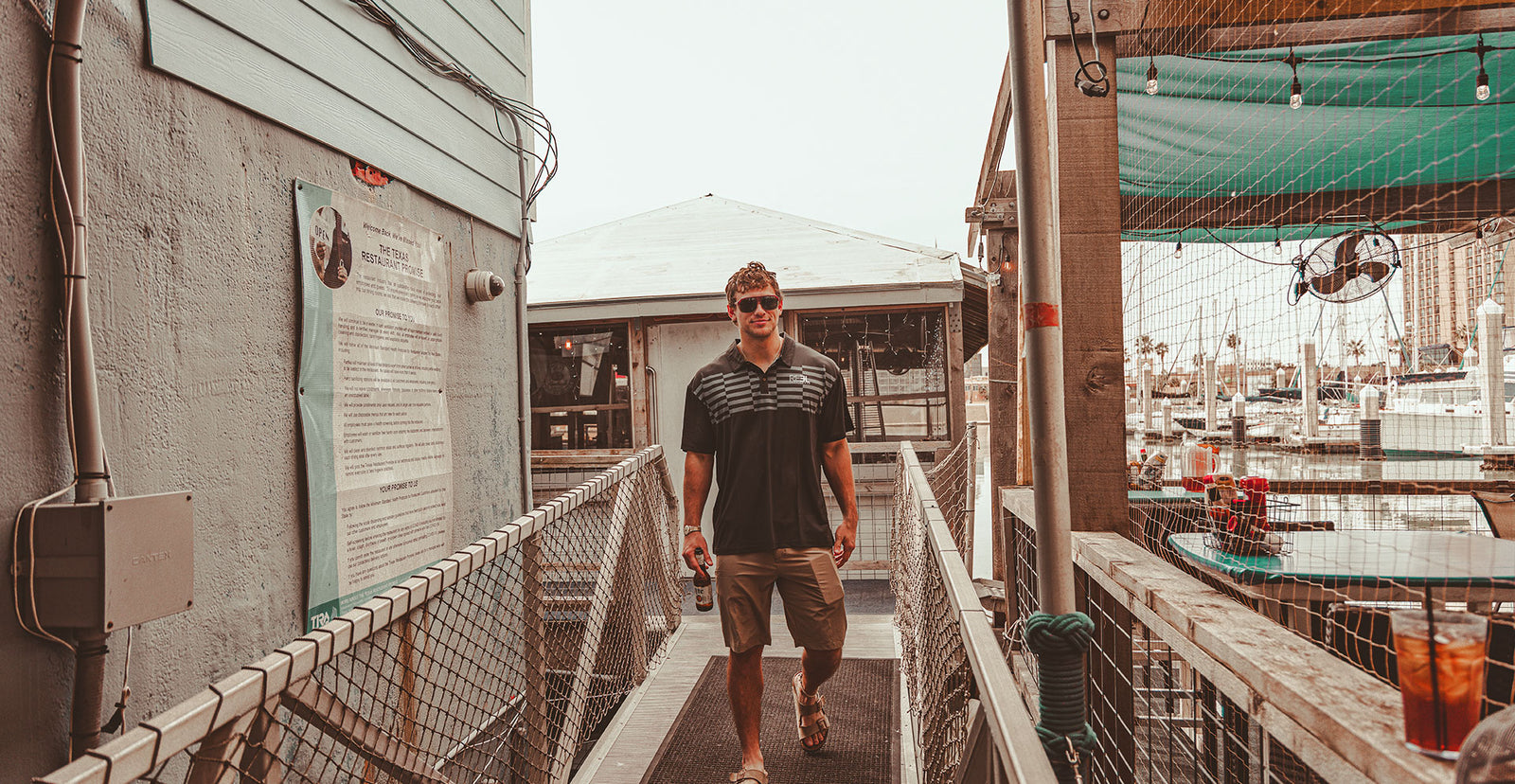 Marlboro man, men's fishing lifestyle polo, Reel Sportswear