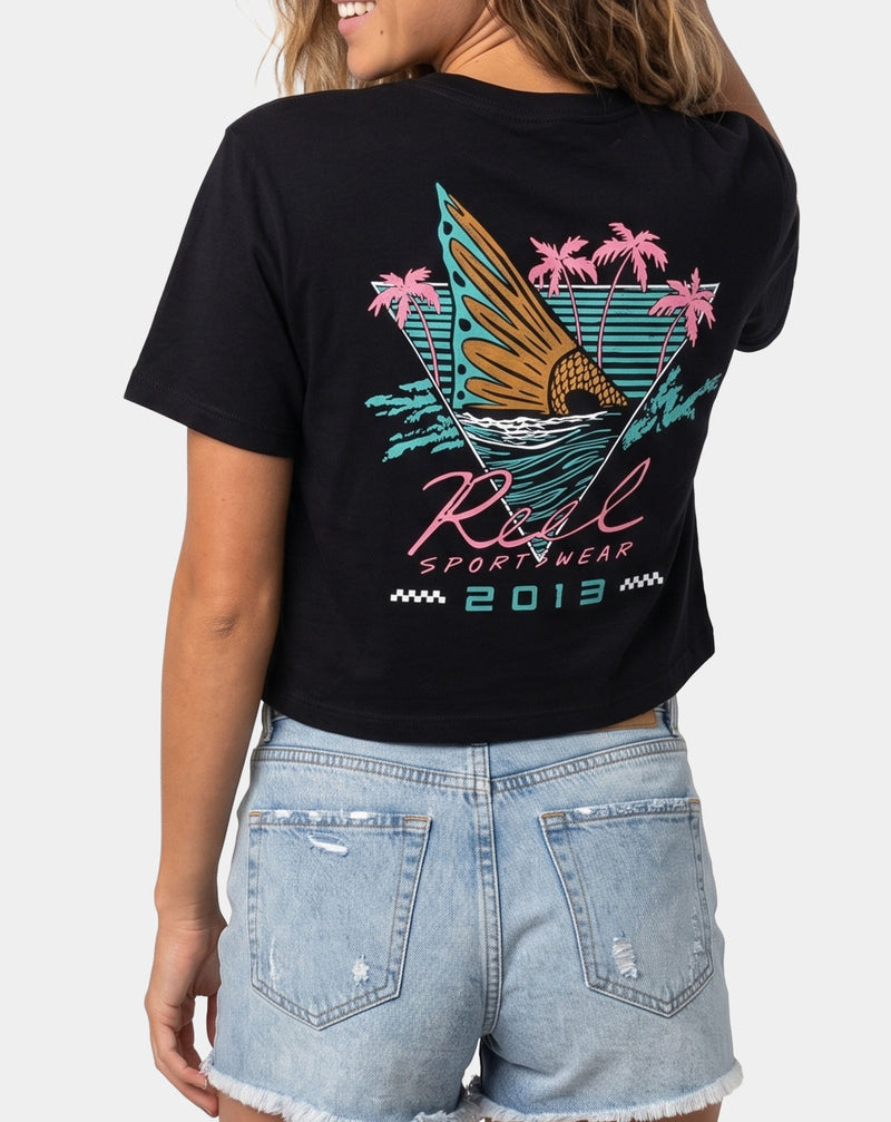 Miami Vice Crop – Black