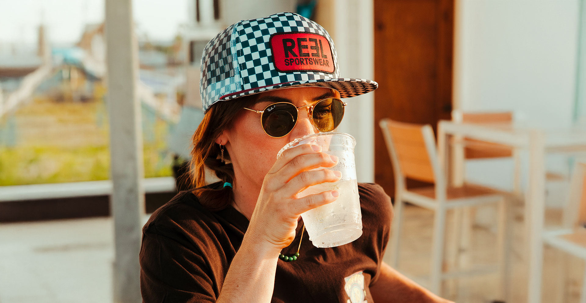 reefer fishing trucker hat- reel sportswear