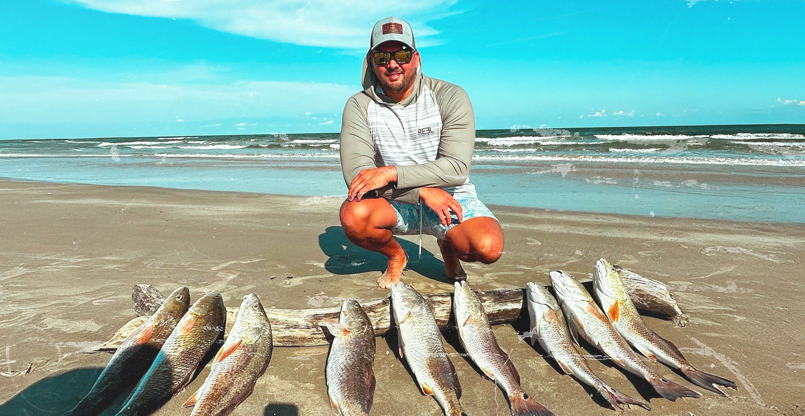 Tide Gauge Olive Men's Fishing Hooded Shirt