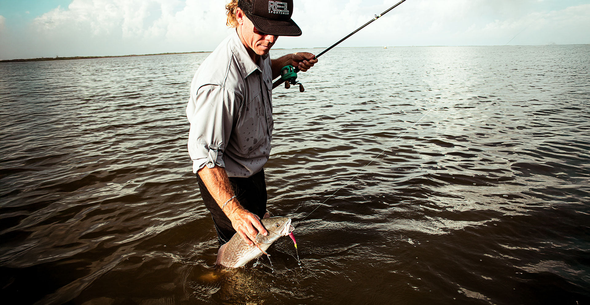 Men's Longsleeve Button Down Fishing Shirt - Reel Sportswear