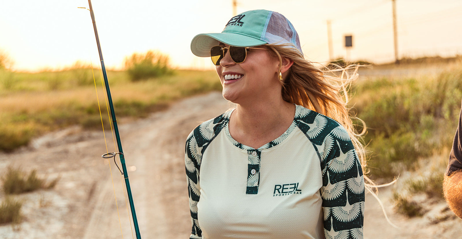 women's Longsleeve performance henley shirt - sun shirt, soft sun protection