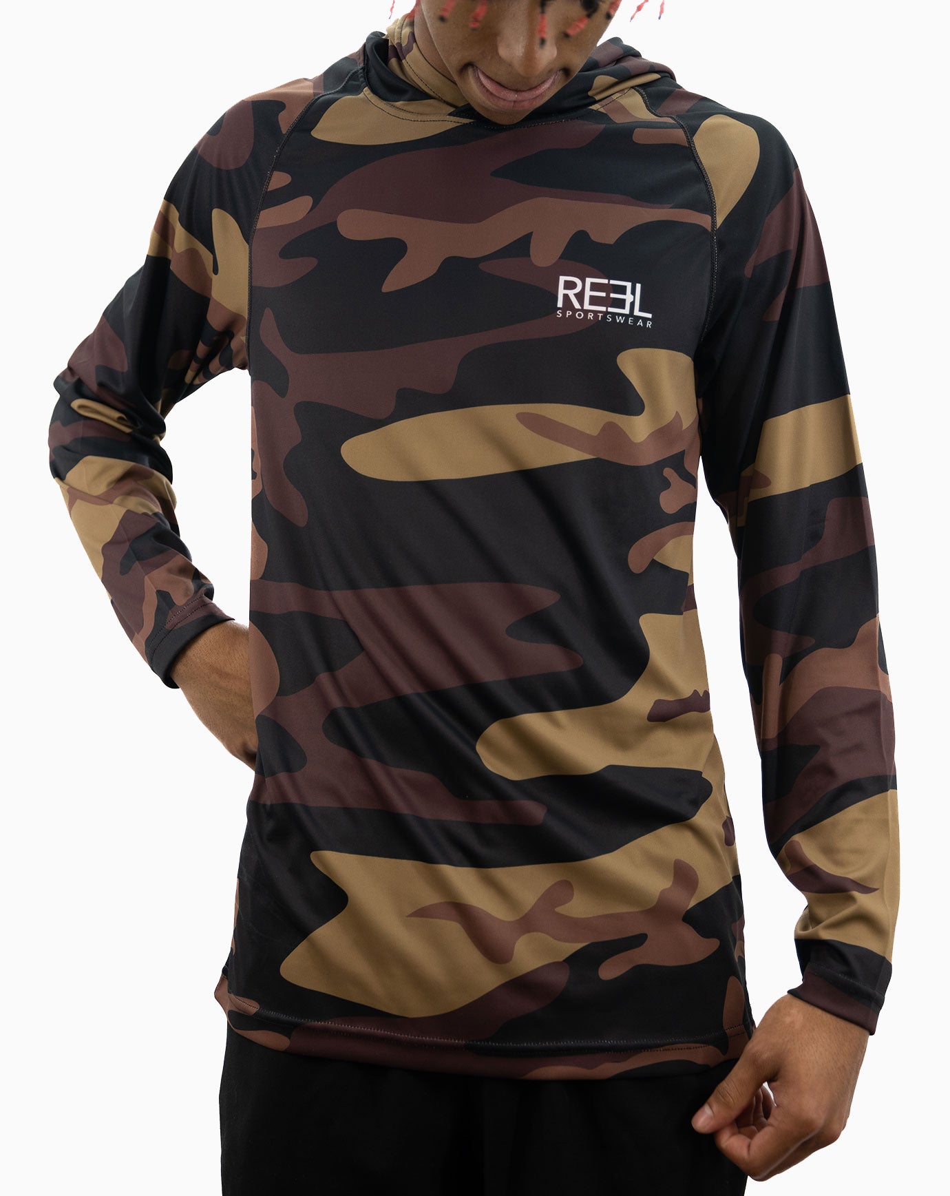 Badlands fishing hoody Black- Front