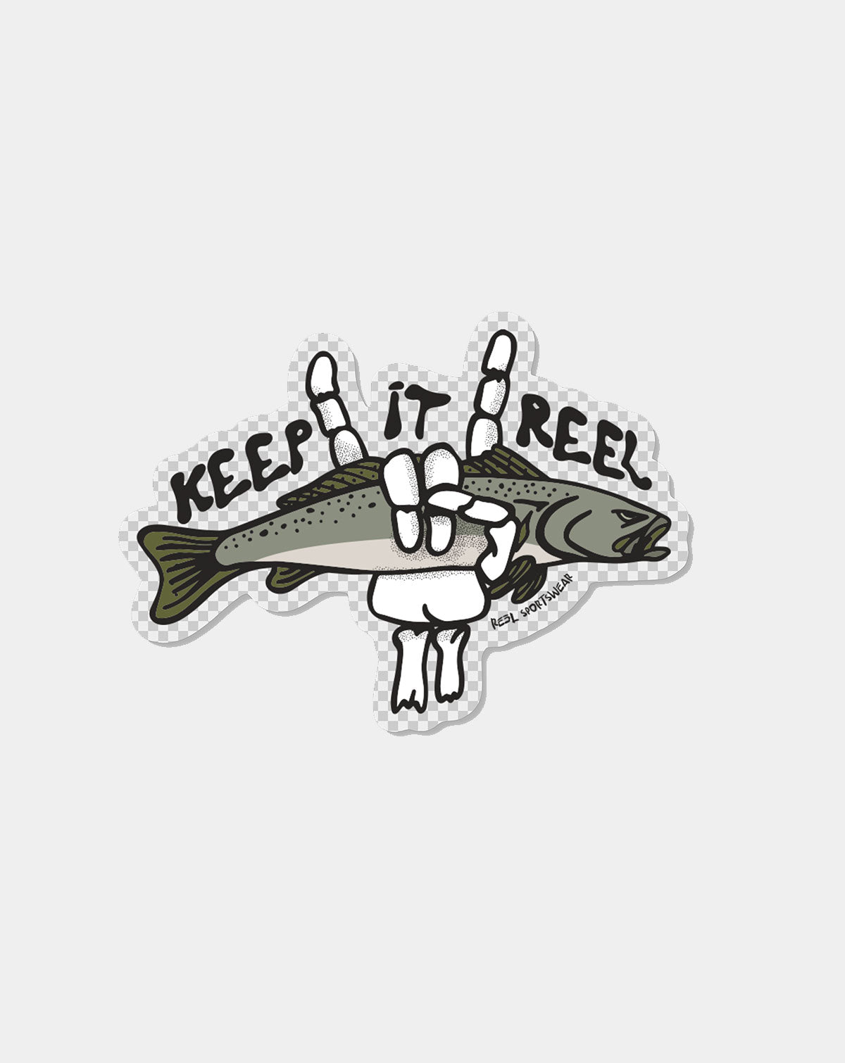 Keep it reel trout - Fishing Decal