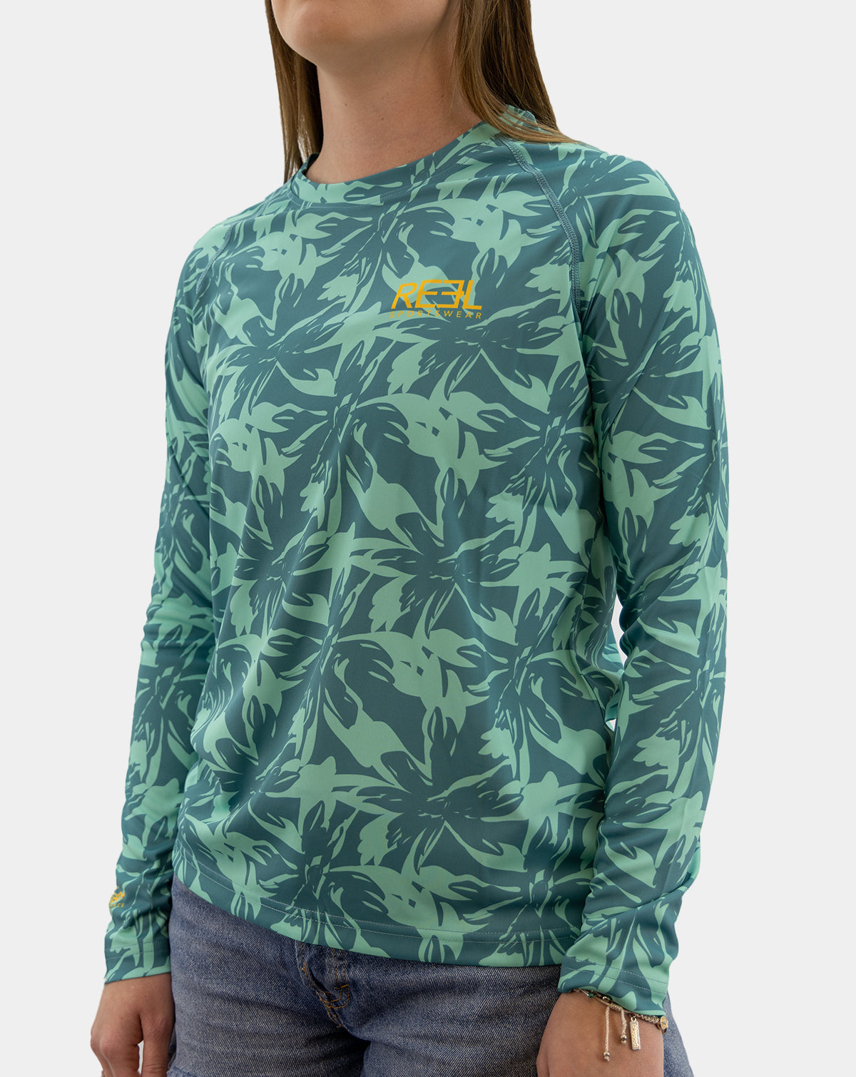 Kauai | Teal women's fishing long sleeve shirt