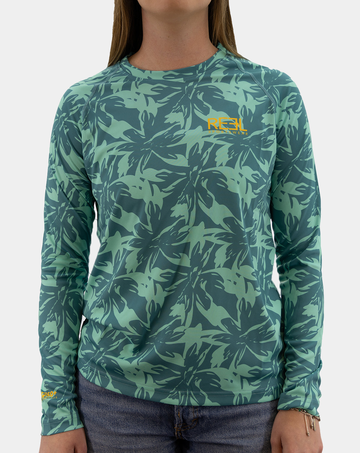 Kauai | Teal women&#39;s fishing long sleeve shirt