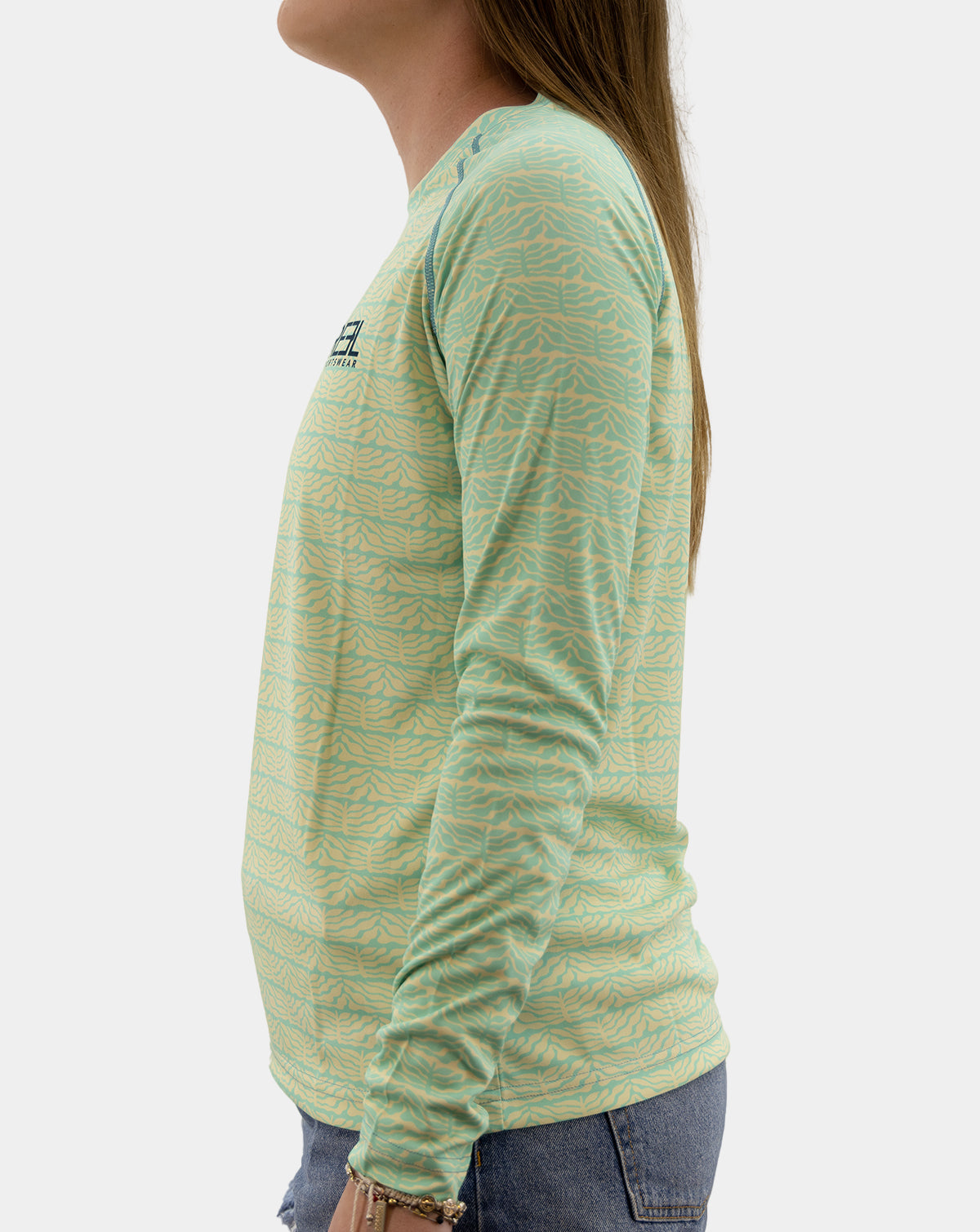 Raeni | Green women's fishing long sleeve shirt