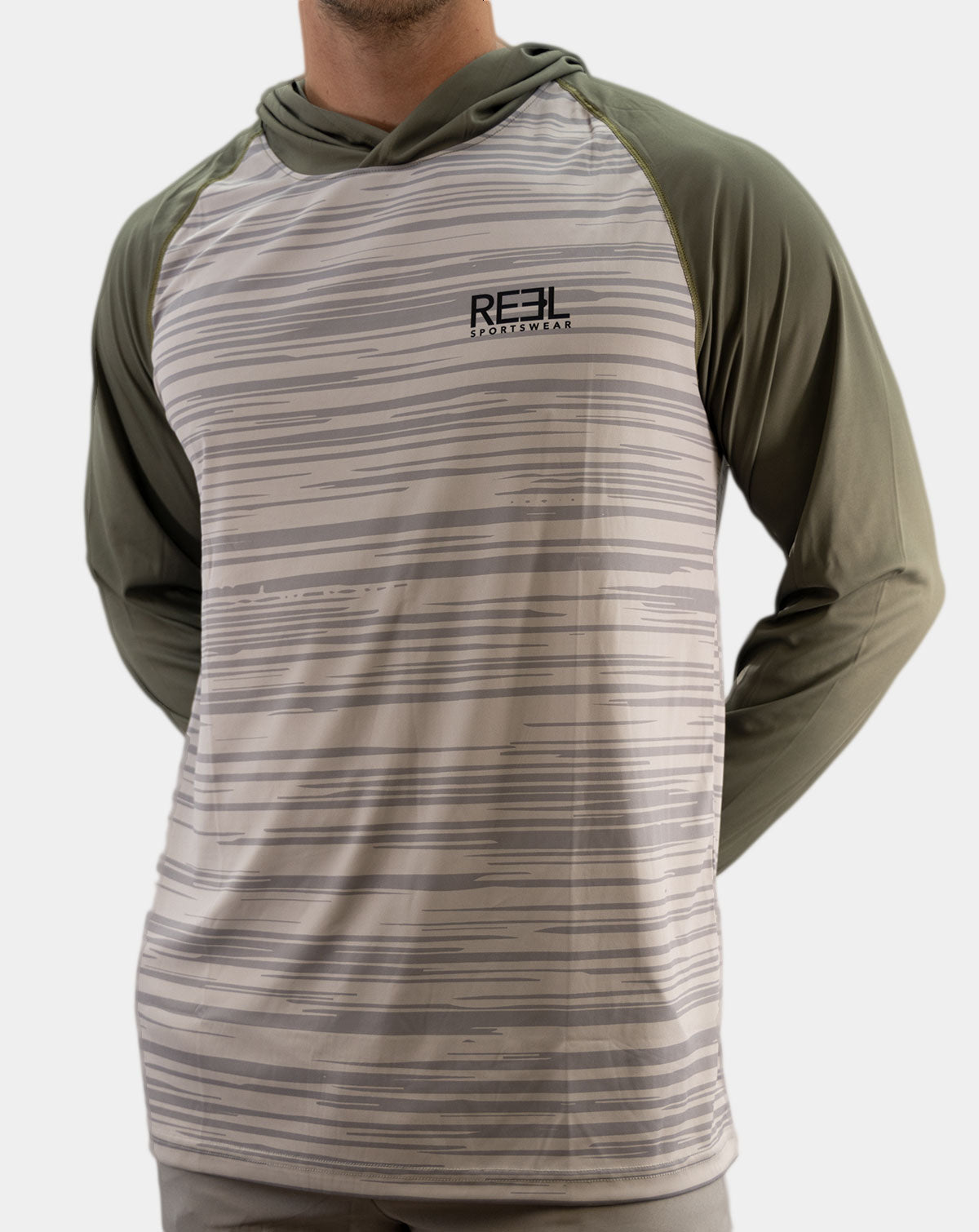 Men's Size 3X Royal Blue Long Sleeve Crew Neck Fishing Shirt Reel
