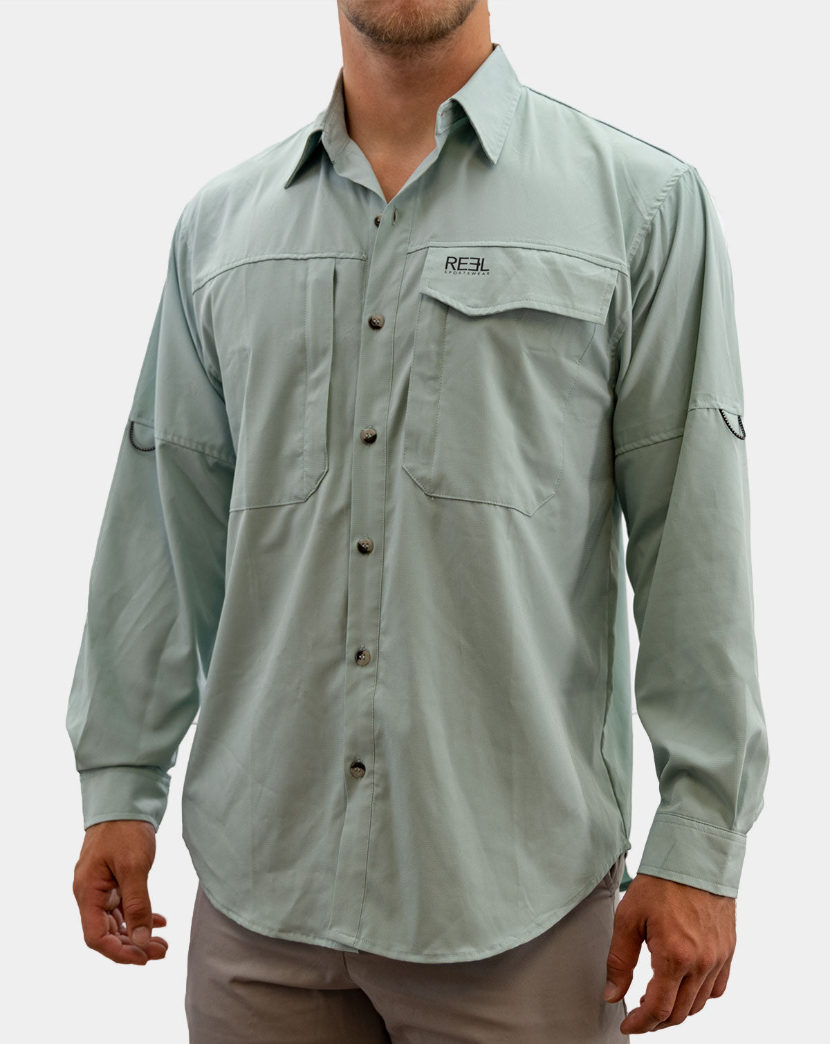 Up River Men's Button Down Fishing Shirt