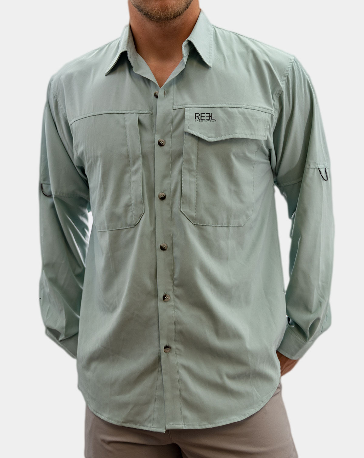 Up River Men's Button Down Fishing Shirt