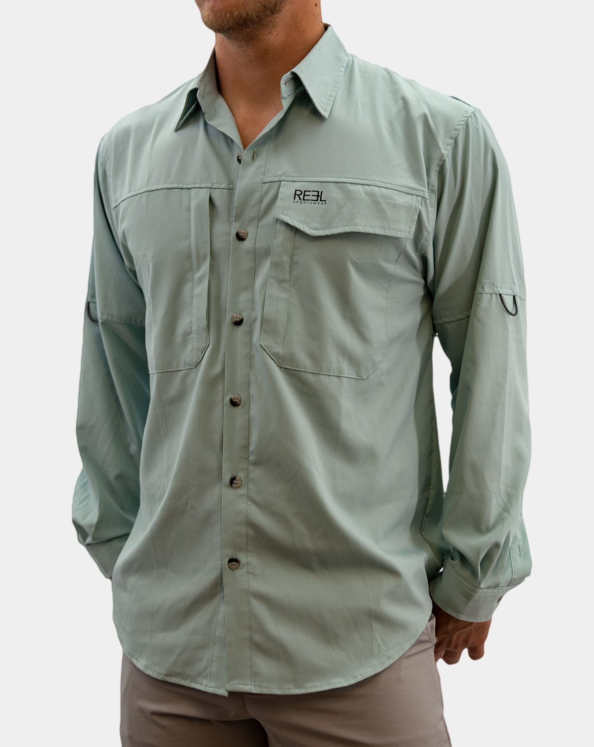 Up River Men's Button Down Fishing Shirt