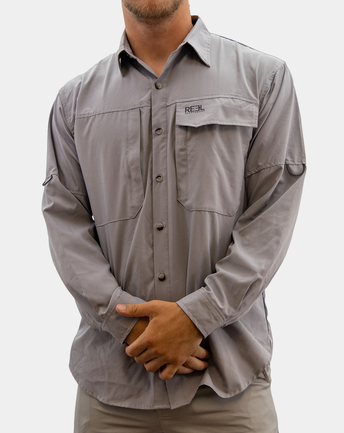 Up River Men's Button Down Fishing Shirt