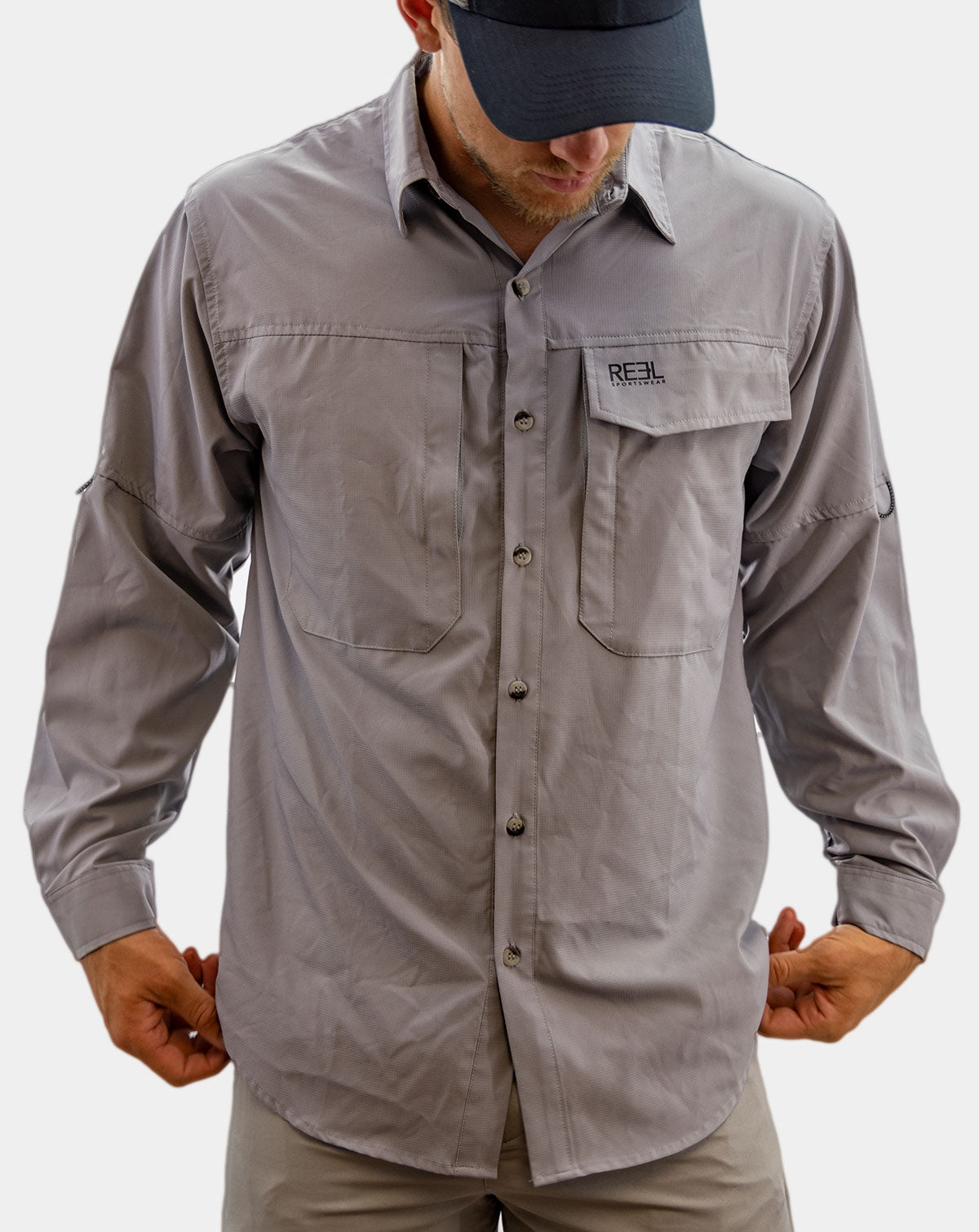 Up River Men's Button Down Fishing Shirt