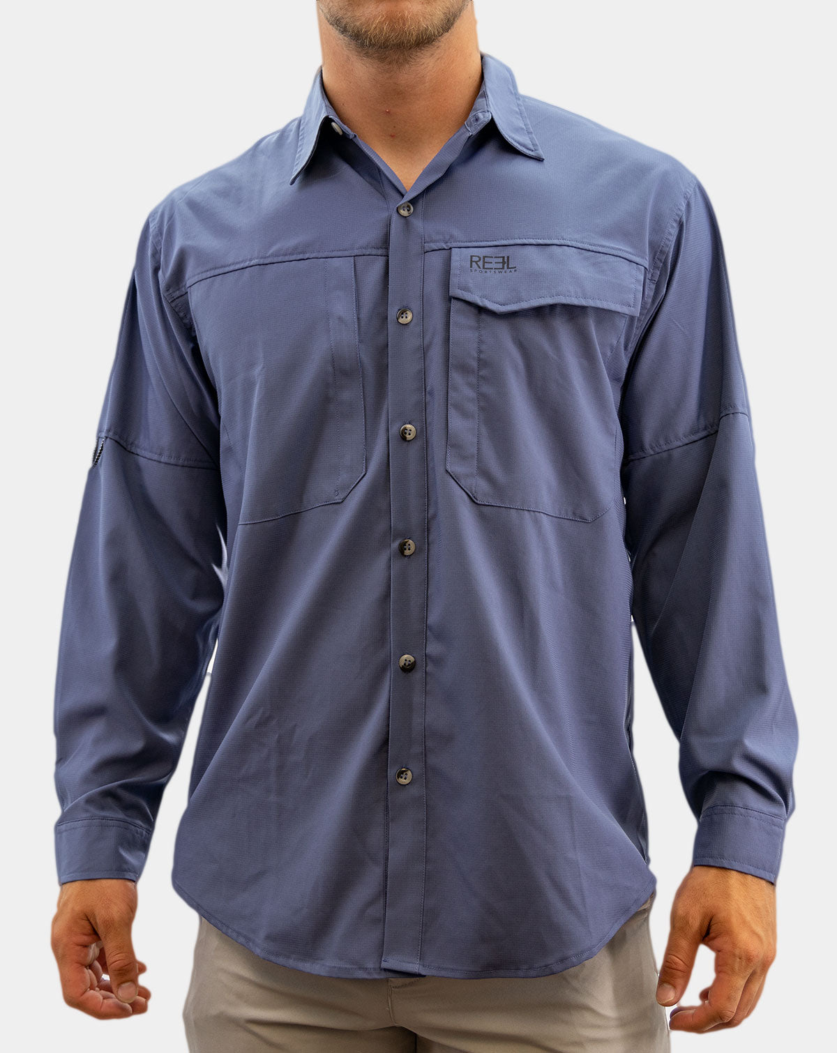 Up River Men's Button Down Fishing Shirt